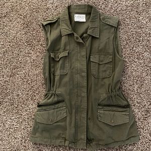 Velvet by Graham & Spencer Green Military Vest